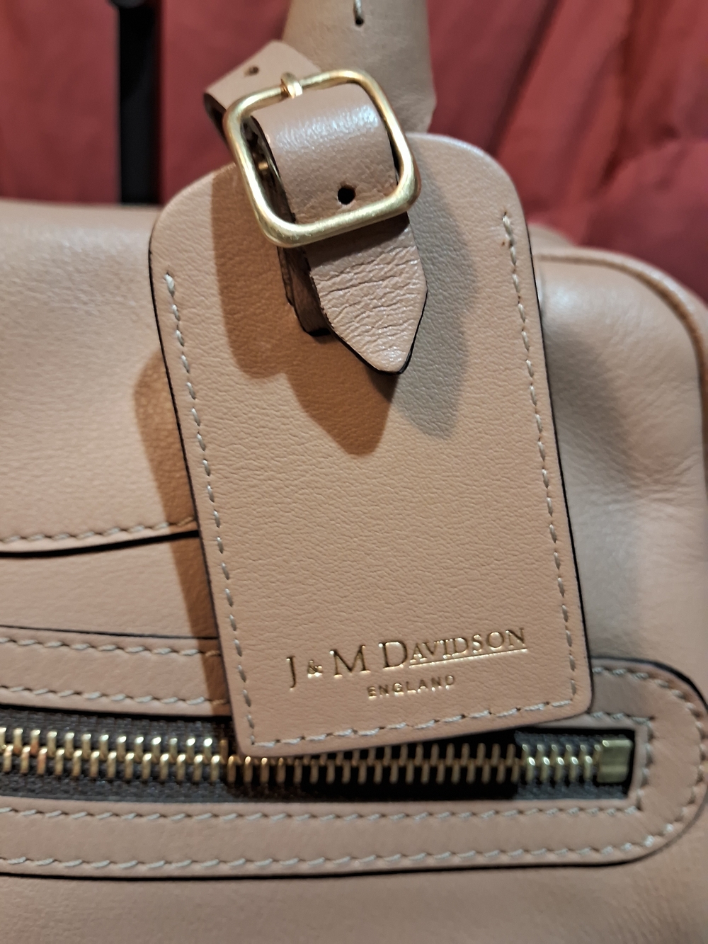 J & M Davidson Tan Leather Satchel Mint Condition